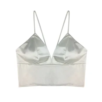 Sexy Satin Women Padded Bra Top Push Up Wireless Tube Tops Bralette Sexy Lingerie Strap Tank Top 
Sexy Satin Women Padded Bra Top Push Up Wireless Tube Tops Bralette Sexy Lingerie Strap Tank Top