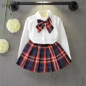Baby Girl's Clothes Autumn Outfit Long Sleeve T-shirt + Plaid Pleated Skirt 2 pcs Children School Uniform Clothing Baby Girl Set
Baby Girl's Clothes Autumn Outfit Long Sleeve T-shirt + Plaid Pleated Skirt 2 pcs Children School Uniform Clothing Baby Girl Set