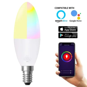 Smart LED Bulb WIFI LED Bulb 6W Dimmable Light Phone Remote Control Compatible with Alexa Google Home Voice Control Bulb
Smart LED Bulb WIFI LED Bulb 6W Dimmable Light Phone Remote Control Compatible with Alexa Google Home Voice Control Bulb