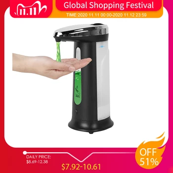 400ml Automatic Liquid Soap Dispenser Smart Sensor Touchless Hand Sanitizer Dispenser For Kitchen Bathroom Soap Dispenser Pump
400ml Automatic Liquid Soap Dispenser Smart Sensor Touchless Hand Sanitizer Dispenser For Kitchen Bathroom Soap Dispenser Pump