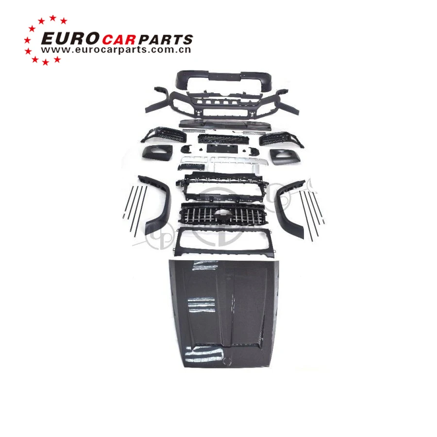 G CLASS W464 G63 body kit for w464 G500 to G63 style front bumper rear diffuser carbon finber hood scoop 2019 year
G CLASS W464 G63 body kit for w464 G500 to G63 style front bumper rear diffuser carbon finber hood scoop 2019 year
