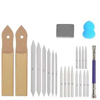 23Pcs/Set Blending Smudge Stump Stick Tortillon Sketch Sandpaper Pencil Sharpen Drawing Sketch Pen Art Drawing Pen Supplies
23Pcs/Set Blending Smudge Stump Stick Tortillon Sketch Sandpaper Pencil Sharpen Drawing Sketch Pen Art Drawing Pen Supplies