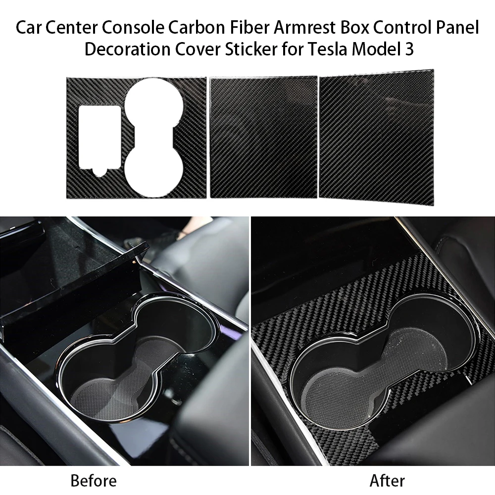 Hot New For Tesla Model 3 Car Center Console Wrap Kit Carbon Fiber Armrest Box Control Panel Decoration Cover Sticker
Hot New For Tesla Model 3 Car Center Console Wrap Kit Carbon Fiber Armrest Box Control Panel Decoration Cover Sticker