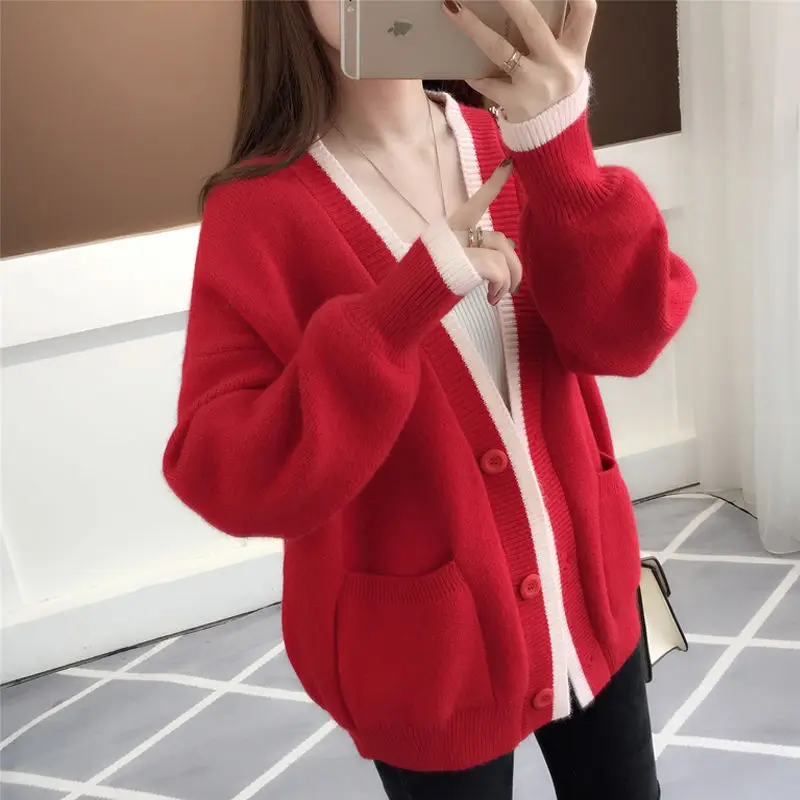 Autumn Fashion Women Loose Knitting Cardigans Open Stitch Women Knitted Sweater Female Sweaters Ladies Cardigans
Autumn Fashion Women Loose Knitting Cardigans Open Stitch Women Knitted Sweater Female Sweaters Ladies Cardigans