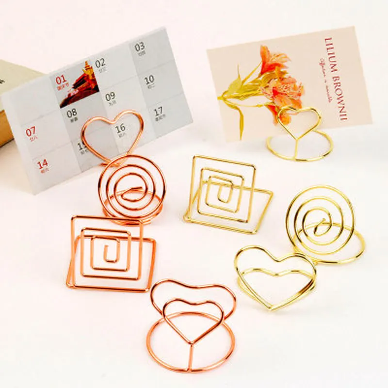 10Pcs/Set Rose Gold Table Stand Picture Frame Memo Note Photo Clips Holder Home Decorations Party Plating Metal Pad Menu Clips
10Pcs/Set Rose Gold Table Stand Picture Frame Memo Note Photo Clips Holder Home Decorations Party Plating Metal Pad Menu Clips