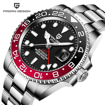 PAGANI DESIGN 40MM GMT Automatic Watch Top Luxury Brand Men Mechanical Wristwatch Stainless Steel 100M Waterproof Sports Clock 
PAGANI DESIGN 40MM GMT Automatic Watch Top Luxury Brand Men Mechanical Wristwatch Stainless Steel 100M Waterproof Sports Clock