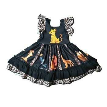 Hot Sale lion print panel pearl sleeve dress for baby girl with ruffles decoration
Hot Sale lion print panel pearl sleeve dress for baby girl with ruffles decoration