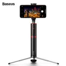 Baseus Bluetooth Selfie Vara Tripé Sem Fio Auto Vara Para o iphone X Selfiestick Xiao mi mi Huawei Samsung Telefone Móvel Monopé(China)