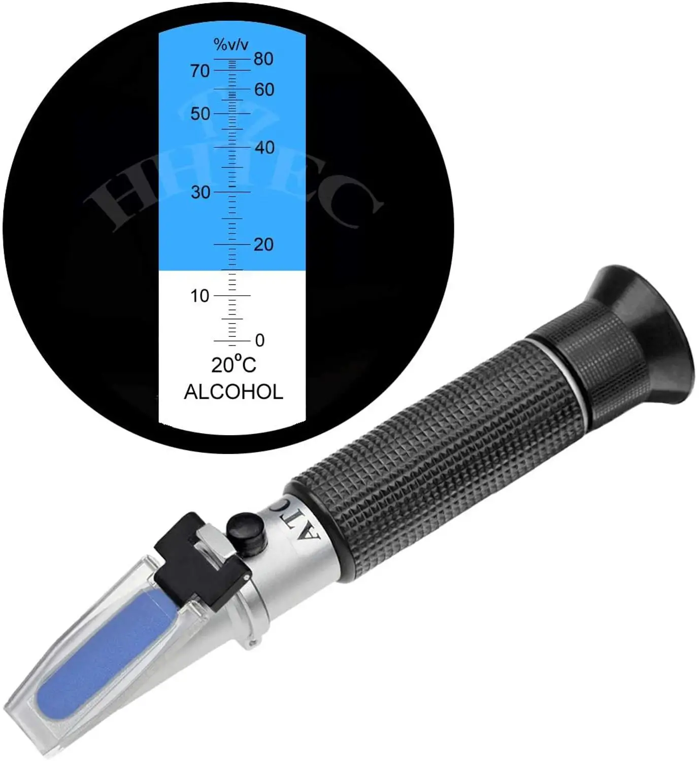Distillery Refractometer Alcohol 0-80% v/v Portable Refractometer Alcohol Meter Liquor Alcohol Content Tester for liquor Whisky
Distillery Refractometer Alcohol 0-80% v/v Portable Refractometer Alcohol Meter Liquor Alcohol Content Tester for liquor Whisky