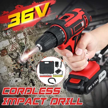 Doersupp 36V 2-IN-1 16800mah Cordless Electric Impact Drill 2 Speed LED Light Power Tool Screw Driver Kit Li-on Battery
Doersupp 36V 2-IN-1 16800mah Cordless Electric Impact Drill 2 Speed LED Light Power Tool Screw Driver Kit Li-on Battery