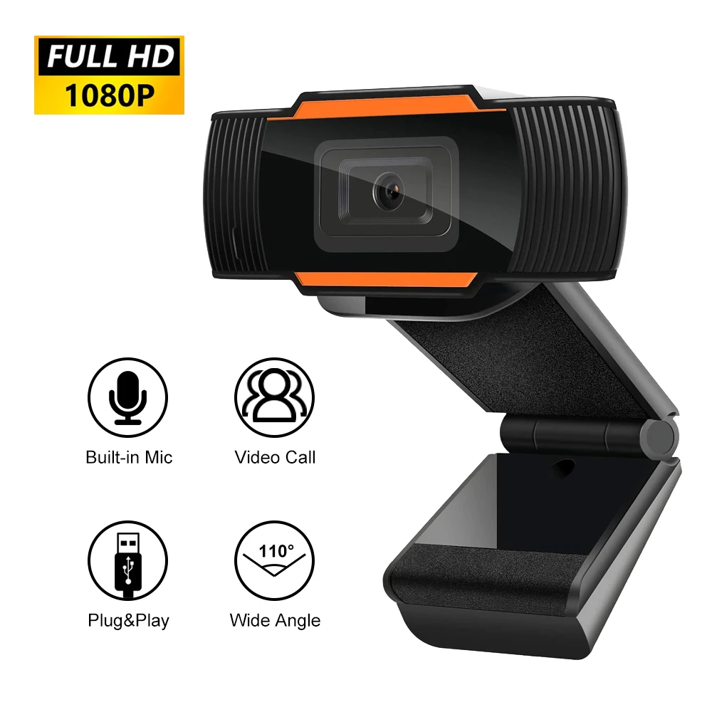 Mini Webcam Full HD 1080P USB Video Gamer Camera for Portatile Laptop Computer Web Cam Built-in Microphone
Mini Webcam Full HD 1080P USB Video Gamer Camera for Portatile Laptop Computer Web Cam Built-in Microphone