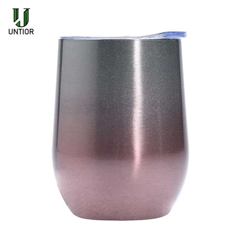 UNTIOR Gradient Color Swig Egg Shell Cup Vacuum Insulated Stainless Steel Wine Glass 12OZ Beer Mug Vacuum Thermos Cup with Lid
UNTIOR Gradient Color Swig Egg Shell Cup Vacuum Insulated Stainless Steel Wine Glass 12OZ Beer Mug Vacuum Thermos Cup with Lid