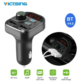VicTsing Car Bluetooth FM Transmitter Wireless FM Transmitter Dual USB MP3 Player Radio USB Port Hands-free
VicTsing Car Bluetooth FM Transmitter Wireless FM Transmitter Dual USB MP3 Player Radio USB Port Hands-free