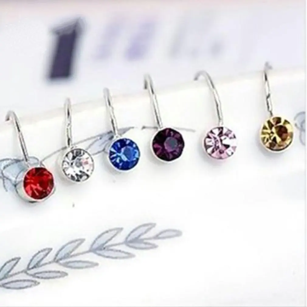 Personalized Earrings U-shaped without Ear Piercings Ear Clip Rhinestone Unique Women Clip on Hanger Body Jewelry