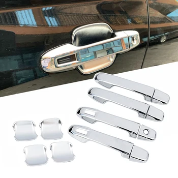 Carbon Fiber Exterior Side Door Handle Cover Trim With Smart Key Holes And Chrome Door bowl Trim For Subaru Forester SK 2019 
Carbon Fiber Exterior Side Door Handle Cover Trim With Smart Key Holes And Chrome Door bowl Trim For Subaru Forester SK 2019