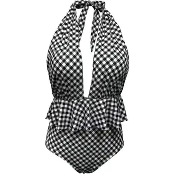 New Style Europe And America Sexy Wear Plaid Swimwear Halter Bandage Cloth Bathing Suit-Style Split Type Bikini Foreign Trade Wh
New Style Europe And America Sexy Wear Plaid Swimwear Halter Bandage Cloth Bathing Suit-Style Split Type Bikini Foreign Trade Wh