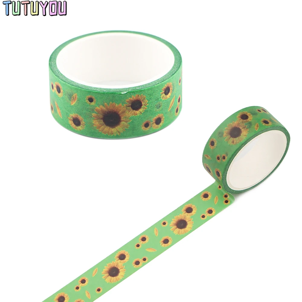 PC2146 1pcs Green Sunflower Painting Washi Tape Set Adhesive Tape Decoration Sticker Scrapbooking Diary Tape Stationery Supply
PC2146 1pcs Green Sunflower Painting Washi Tape Set Adhesive Tape Decoration Sticker Scrapbooking Diary Tape Stationery Supply