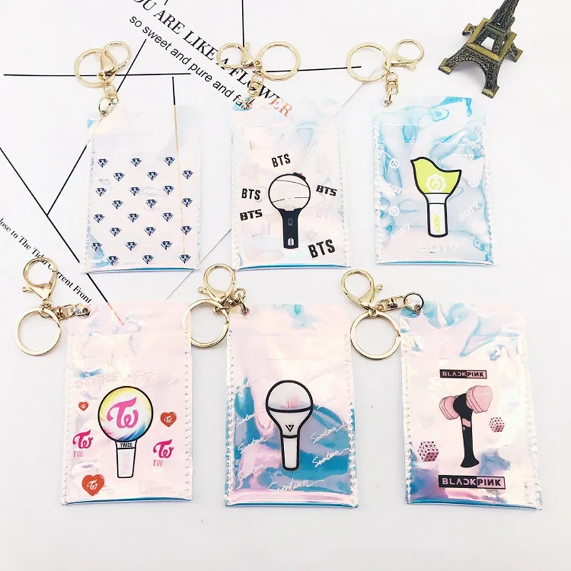 New Fashion Laser ID Card Holder Wallet Student Cartoon Bus Card Cover With Key Ring idol Star Card Holder Bag Pendant Accessory 
New Fashion Laser ID Card Holder Wallet Student Cartoon Bus Card Cover With Key Ring idol Star Card Holder Bag Pendant Accessory