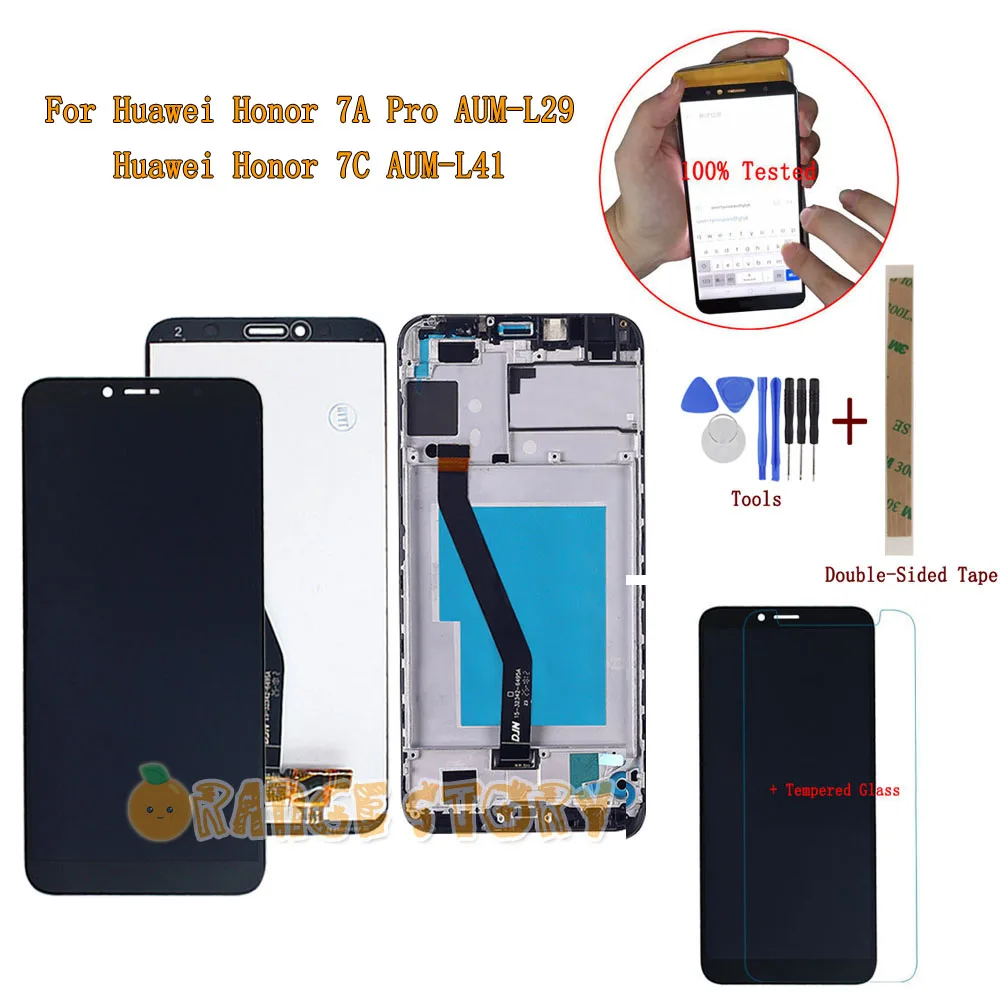 LCD Display Glass For Huawei Honor 7A Pro AUM-L29 / Honor 7C AUM-L41 LCD Display Monitor Touch Screen Sensor Frame Replacement
LCD Display Glass For Huawei Honor 7A Pro AUM-L29 / Honor 7C AUM-L41 LCD Display Monitor Touch Screen Sensor Frame Replacement