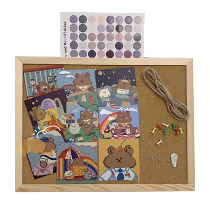 Cork Wood Wall Hanging Message Bulletin Board Frame Notice Note Memo Board for Home Office Shop School
Cork Wood Wall Hanging Message Bulletin Board Frame Notice Note Memo Board for Home Office Shop School