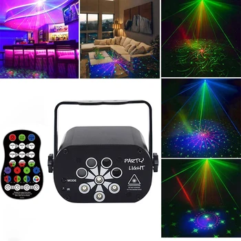 LED Laser Projector Light Club DJ Disco Party Stage Light Sound Activated 120Patterns RGB UV Laser Light for Christmas Halloween
LED Laser Projector Light Club DJ Disco Party Stage Light Sound Activated 120Patterns RGB UV Laser Light for Christmas Halloween