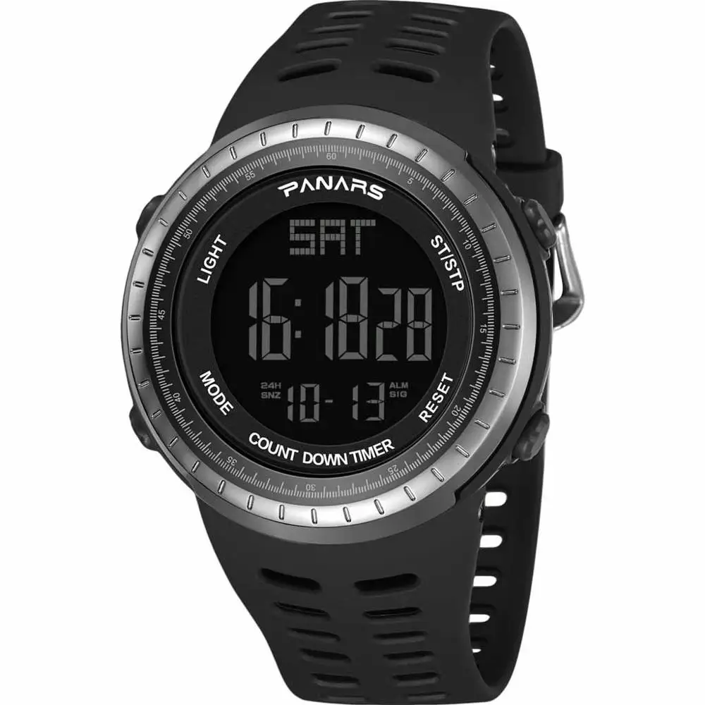 Functional Sports Waterproof Date Display Luminous Alarm Men's Electronic Watch Digital Watch Men Water Resistant #4N06
Functional Sports Waterproof Date Display Luminous Alarm Men's Electronic Watch Digital Watch Men Water Resistant #4N06
