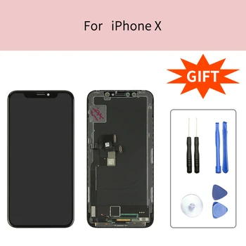 For iPhoneX OLED With 3D Touch Digitizer Assembly No Dead Pixel LCD Screen Replacement Display For iPhoneX LCD with Gift AAA+++
For iPhoneX OLED With 3D Touch Digitizer Assembly No Dead Pixel LCD Screen Replacement Display For iPhoneX LCD with Gift AAA+++