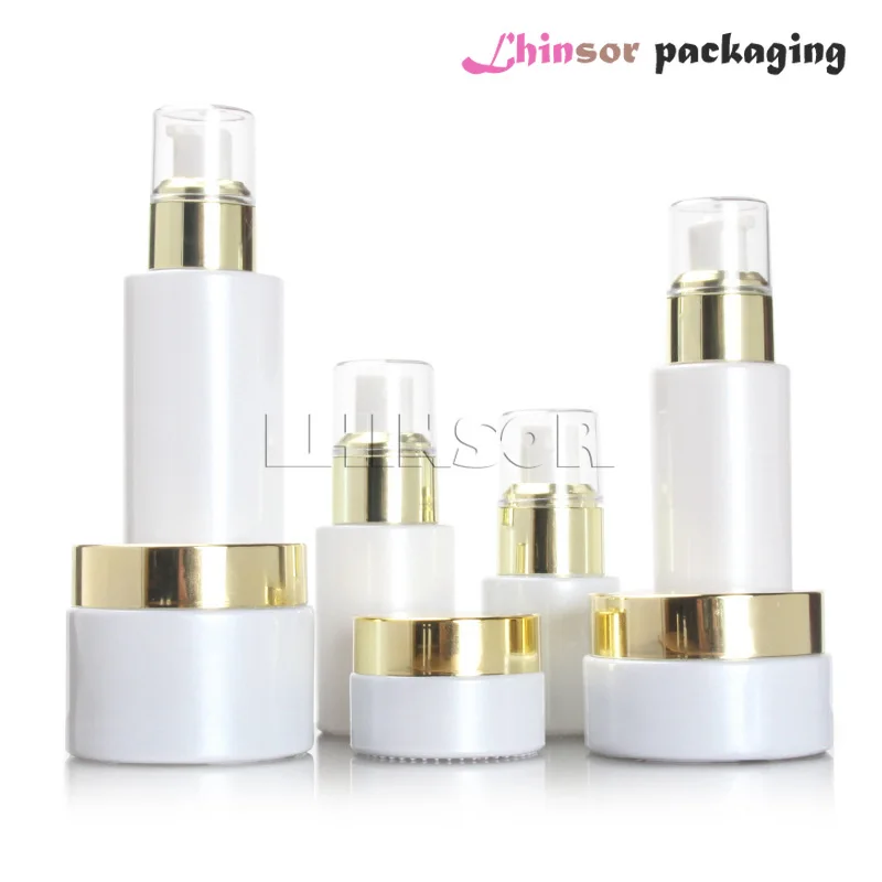 5Pcs/Lot Simple Style Pearl White Glass Spray Lotion Empty Bottles Cream Jars Containers for Cosmetics
5Pcs/Lot Simple Style Pearl White Glass Spray Lotion Empty Bottles Cream Jars Containers for Cosmetics