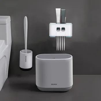 Automatic Toothpaste Dispenser Wall Mounted Toothbrush Holder Toilet brush trash can for Multifunction Bathroom Accessories Set
Automatic Toothpaste Dispenser Wall Mounted Toothbrush Holder Toilet brush trash can for Multifunction Bathroom Accessories Set