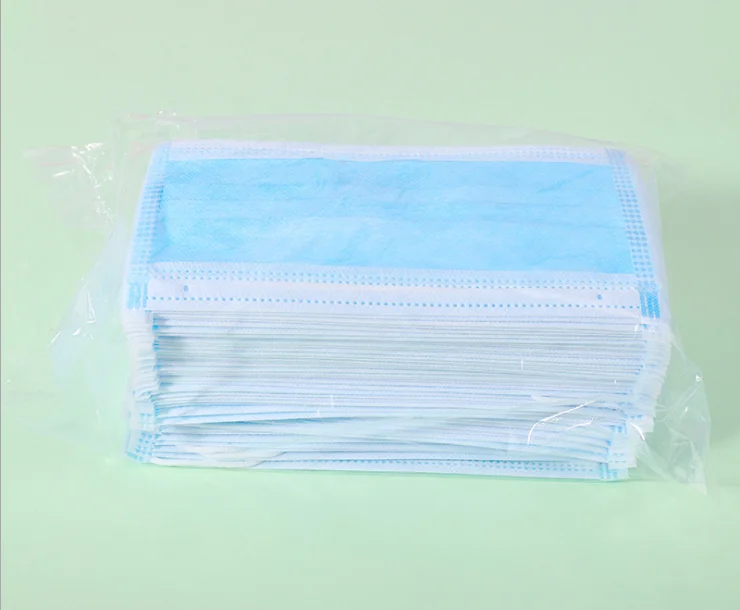 

Spot shipping high-quality high-quality melt-blown cloth adult disposable mask 3-layer protection filter dust-proof droplets