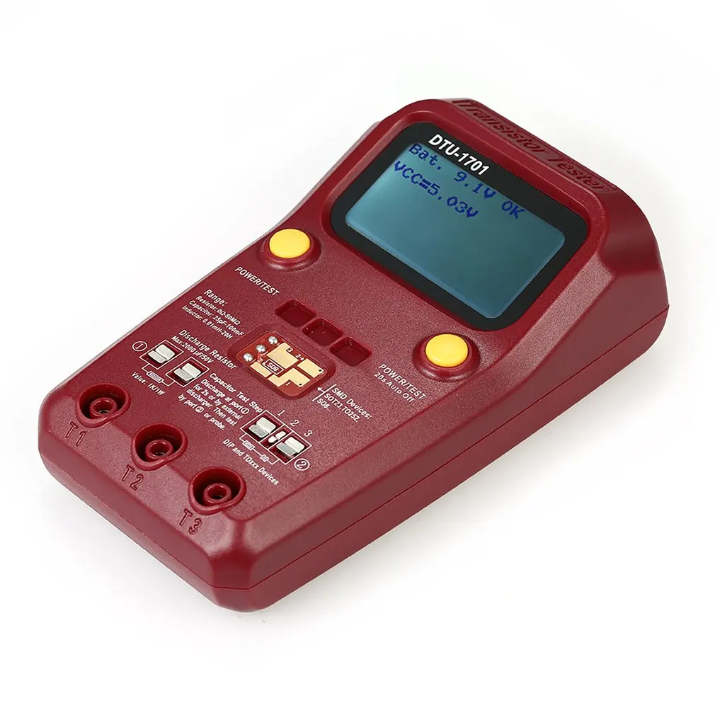 Digital multimeter Transistor Tester Megger Insulation Tester Resistance Inductance Capacitance ESR Meter DTU-1701
Digital multimeter Transistor Tester Megger Insulation Tester Resistance Inductance Capacitance ESR Meter DTU-1701