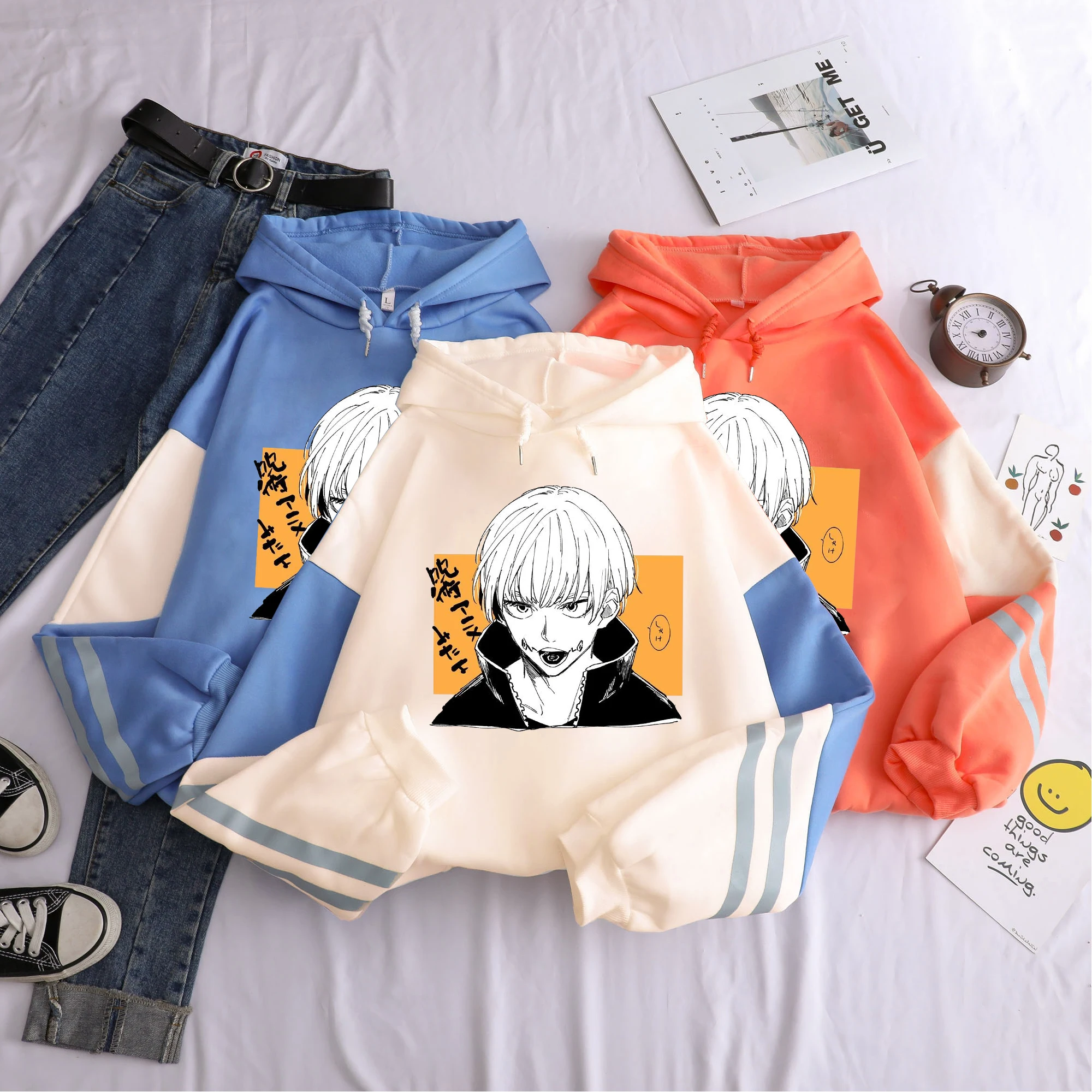 Shop Generic Japanese Anime Jujutsu Kaisen Toge Inumaki Manga Hoodies