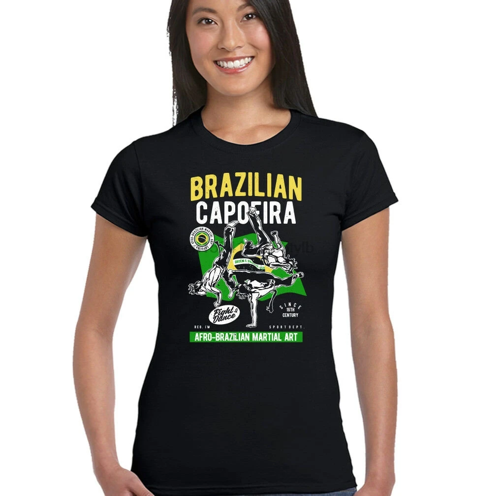 Женская бразильская танцевальная футболка capoeira для боевых искусств | Мужская