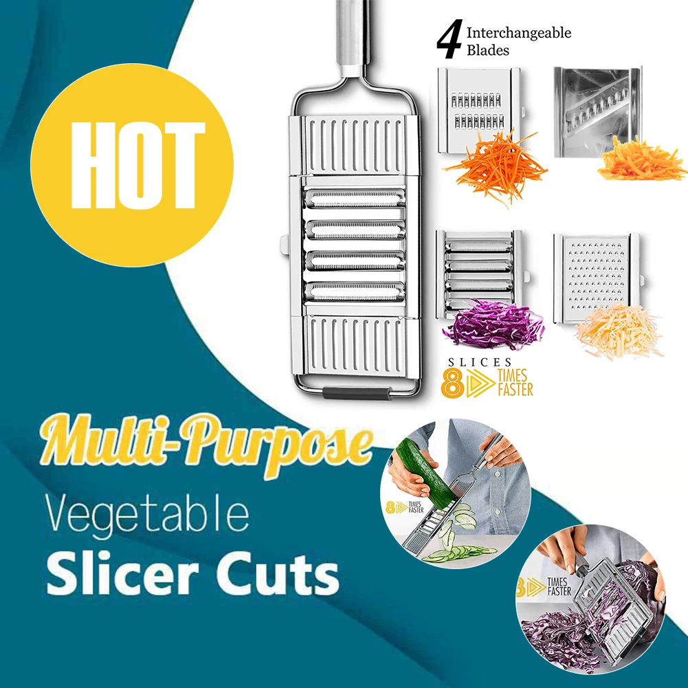 Kitchen Mandoline Slicer Stainless Steel Multi Blade Adjutsable Peeler for Fruits and Vegetables Kitchen Accessories Fast delive
Kitchen Mandoline Slicer Stainless Steel Multi Blade Adjutsable Peeler for Fruits and Vegetables Kitchen Accessories Fast delive