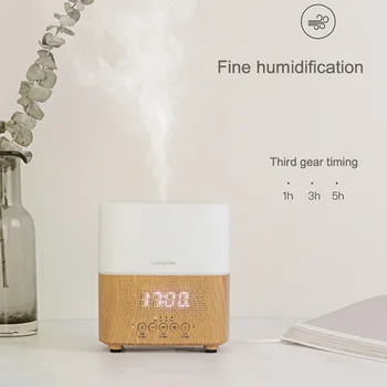 Ultrasonic Bluetooth Connected Aroma Diffusers Air Humidifiers Bluetooth Speaker Alarm Clock Time Display LED Night light
Ultrasonic Bluetooth Connected Aroma Diffusers Air Humidifiers Bluetooth Speaker Alarm Clock Time Display LED Night light