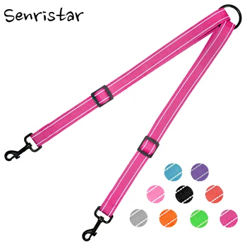 Nylon Reflective Double Dog Leash For 2 Twin Coupler Dogs Leash Outdoor Walking Running Safe Adjustable Pet Dog Lead Leash
Nylon Reflective Double Dog Leash For 2 Twin Coupler Dogs Leash Outdoor Walking Running Safe Adjustable Pet Dog Lead Leash