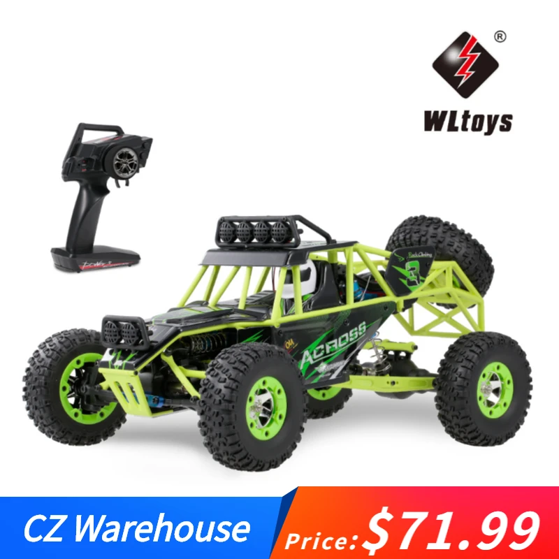 WLtoys 12428 RC Car 4WD 1/12 2.4G 50KM/H High Speed Monster Vehicle Remote Control Buggy Off-Road Truck VS XKS 144001 | Игрушки и хобби