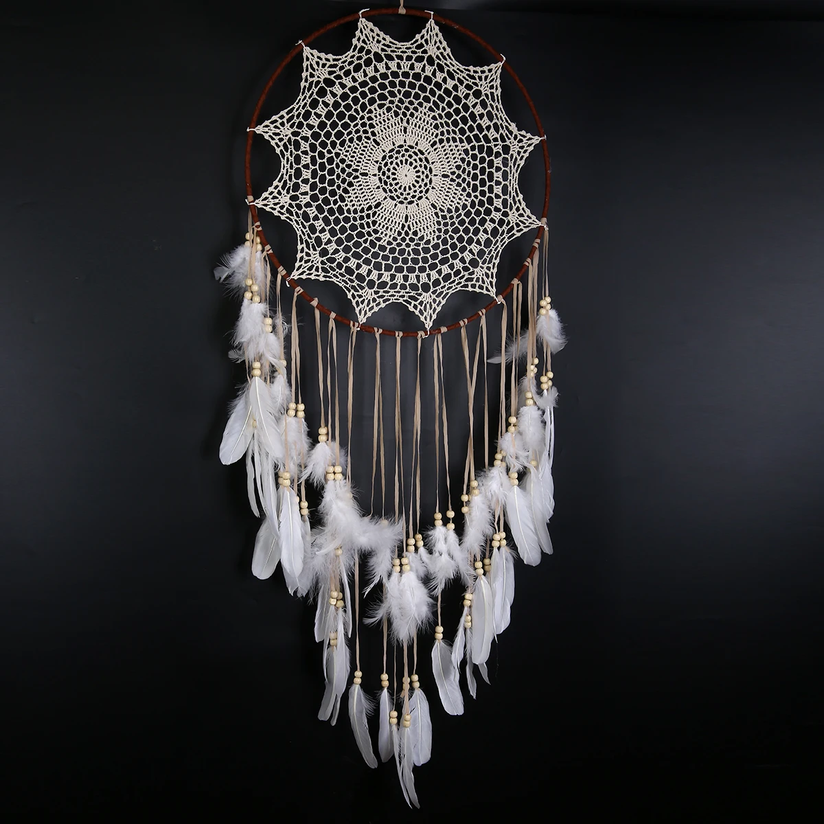 1pc Handmade Dream Catcher Large Bohemian Wind Chimes Feather Pendant Hanging Decoration Ornament Craft for Wedding Gift Decor
1pc Handmade Dream Catcher Large Bohemian Wind Chimes Feather Pendant Hanging Decoration Ornament Craft for Wedding Gift Decor