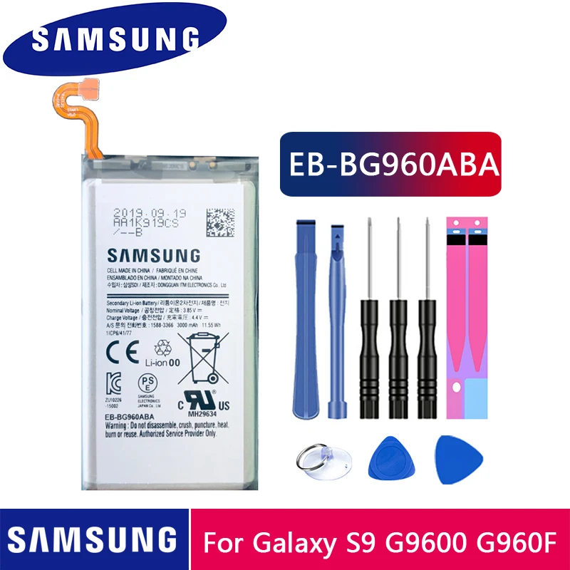 100% Original Samsung Battery EB-BG960ABE For Samsung Galaxy S9 G9600 SM-G960F SM-G960 G960F G960 Phone Battery 3000mAh
100% Original Samsung Battery EB-BG960ABE For Samsung Galaxy S9 G9600 SM-G960F SM-G960 G960F G960 Phone Battery 3000mAh