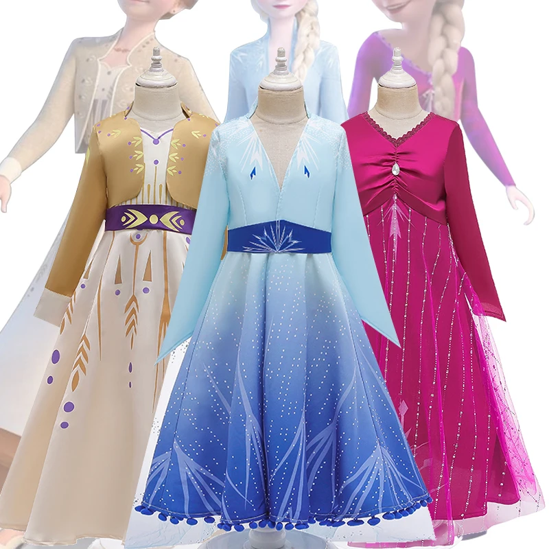 Anna Elsa 2 New Girls Princess Dress Children Christmas Halloween Cosplay Clothing Kids Winter Elza Vestidos For Girl 4 6 8 10 T
Anna Elsa 2 New Girls Princess Dress Children Christmas Halloween Cosplay Clothing Kids Winter Elza Vestidos For Girl 4 6 8 10 T