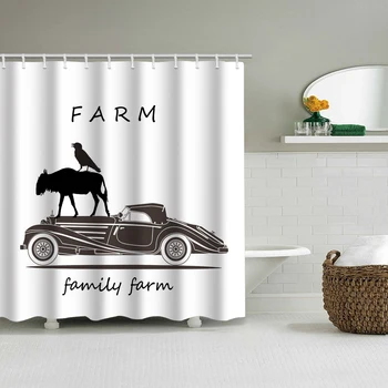 Best selling simple classic car black cow bathroom shower curtain bathroom partition curtain multiple size distribution hook
Best selling simple classic car black cow bathroom shower curtain bathroom partition curtain multiple size distribution hook