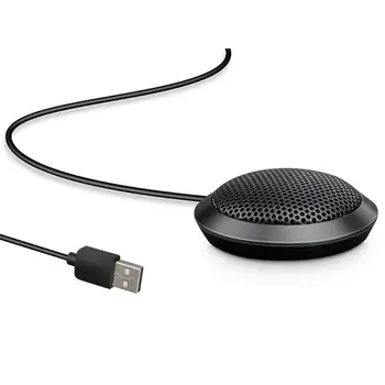 USB Plug Computer Tabletop Omnidirectional Conference Microphone 360 Degree Long Distance
USB Plug Computer Tabletop Omnidirectional Conference Microphone 360 Degree Long Distance