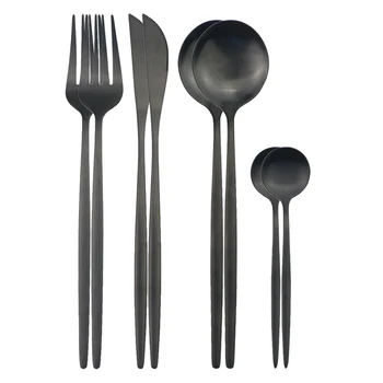 8Pcs Black Cutlery Set Stainless Steel Dinnerware Set Knife Fork Spoon Dinner Set Kitchen Tableware Silverware Set Drop Shipping
8Pcs Black Cutlery Set Stainless Steel Dinnerware Set Knife Fork Spoon Dinner Set Kitchen Tableware Silverware Set Drop Shipping
