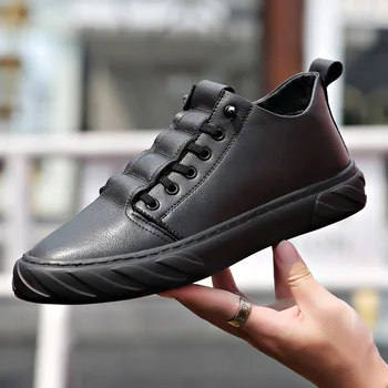 Autumn and winter plus velvet men's leather shoes Genuine Leather casual sports shoes increase breathable running shoes ZM-110
Autumn and winter plus velvet men's leather shoes Genuine Leather casual sports shoes increase breathable running shoes ZM-110