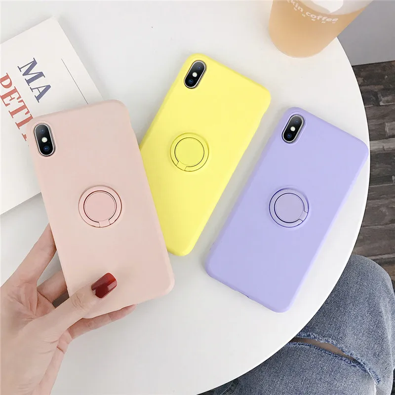 Moskado Solid Color With Finger Ring Cases For iPhone XS XR Xs Max Cover For iPhone 6 6S 7 8 Plus Soft TPU Silicone Back Cover
Moskado Solid Color With Finger Ring Cases For iPhone XS XR Xs Max Cover For iPhone 6 6S 7 8 Plus Soft TPU Silicone Back Cover