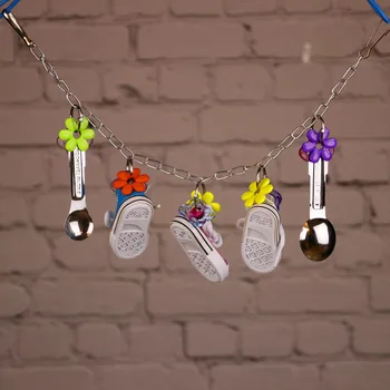 Small Pet Toy Hanging Metal Soup Spoon String Sneakers Parrot Chewing Toy Small Medium Bird Entertainment Toy Small Pet Supplies
Small Pet Toy Hanging Metal Soup Spoon String Sneakers Parrot Chewing Toy Small Medium Bird Entertainment Toy Small Pet Supplies