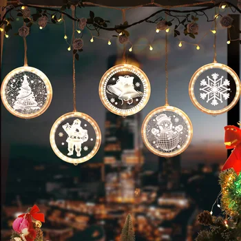 16cm Christmas 5 LED String Hanging Lights Room Lights Color Curtain Window Decor No Battery Waterproof
16cm Christmas 5 LED String Hanging Lights Room Lights Color Curtain Window Decor No Battery Waterproof