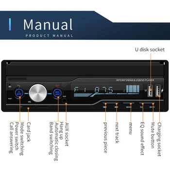 HD Telescopic Screen 7-Inch Autoradio Bluetooth Handsfree Car MP5 Player for Android Mirrolink USB AUX FM
HD Telescopic Screen 7-Inch Autoradio Bluetooth Handsfree Car MP5 Player for Android Mirrolink USB AUX FM