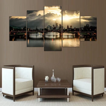 Wall Art Painting Home Decor Canvas Frame 5 Pieces Germany Frankfurt Bridge Landscape For Living Room HD Printed Modern Pictures
Wall Art Painting Home Decor Canvas Frame 5 Pieces Germany Frankfurt Bridge Landscape For Living Room HD Printed Modern Pictures