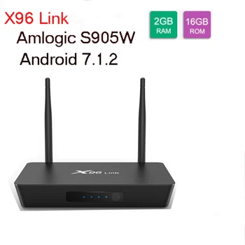 10PCS X96 Link Android 7.1 Amlogic S905W Quad Core Smart Set Top Box DDR3 2G 16G 100M LAN 4k Media Player 2.4G 5G Brand Wifi TV
10PCS X96 Link Android 7.1 Amlogic S905W Quad Core Smart Set Top Box DDR3 2G 16G 100M LAN 4k Media Player 2.4G 5G Brand Wifi TV